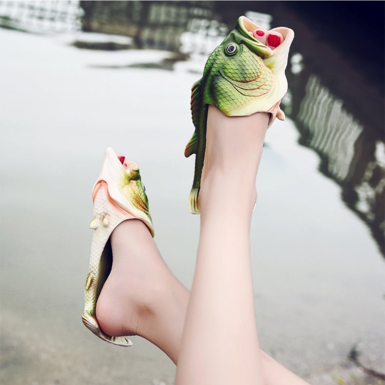 Fish Style EVA Material Summer Beach Sandals Simulation Fish Beach Slippers for Men, Size: 41#
