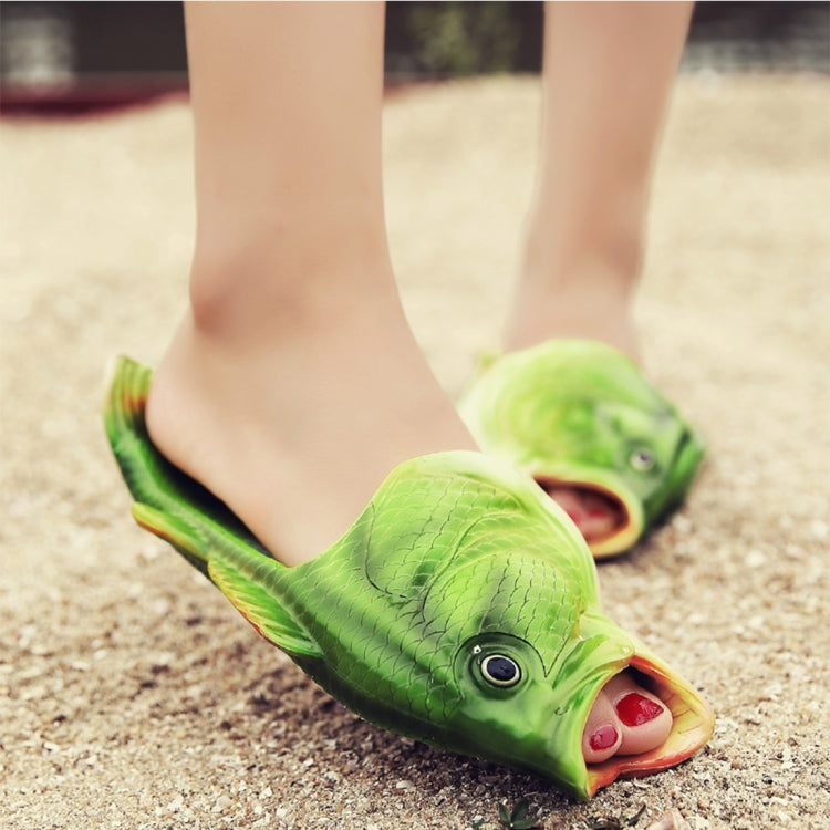 Fish Style EVA Material Summer Beach Sandals Simulation Fish Beach Slippers for Men, Size: 41#