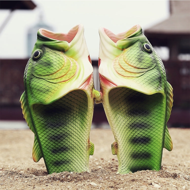 Fish Style EVA Material Summer Beach Sandals Simulation Fish Beach Slippers for Men, Size: 41#