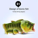 Fish Style EVA Material Summer Beach Sandals Simulation Fish Beach Slippers for Men, Size: 41#