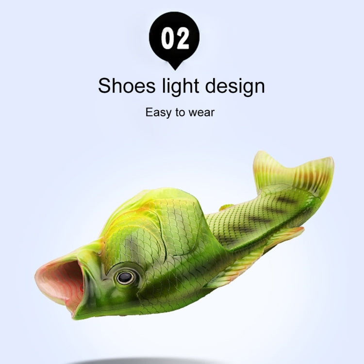 Fish Style EVA Material Summer Beach Sandals Simulation Fish Beach Slippers for Men, Size: 41#