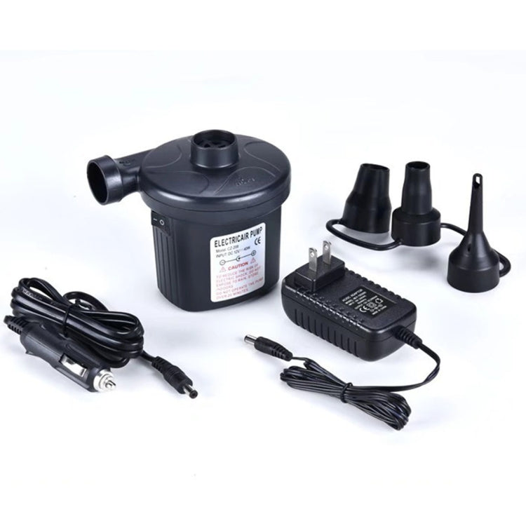 CZ-208 50-60W 2A 12V ABS Home Car Dual Purpose Small-scale Inflatable Pump, Line Length: 1.8m, US Plug — view 6