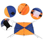 68349 Folding Awning Canoe Rubber Inflatable Boat Parasol Tent for 3 Person, Boat is not Included