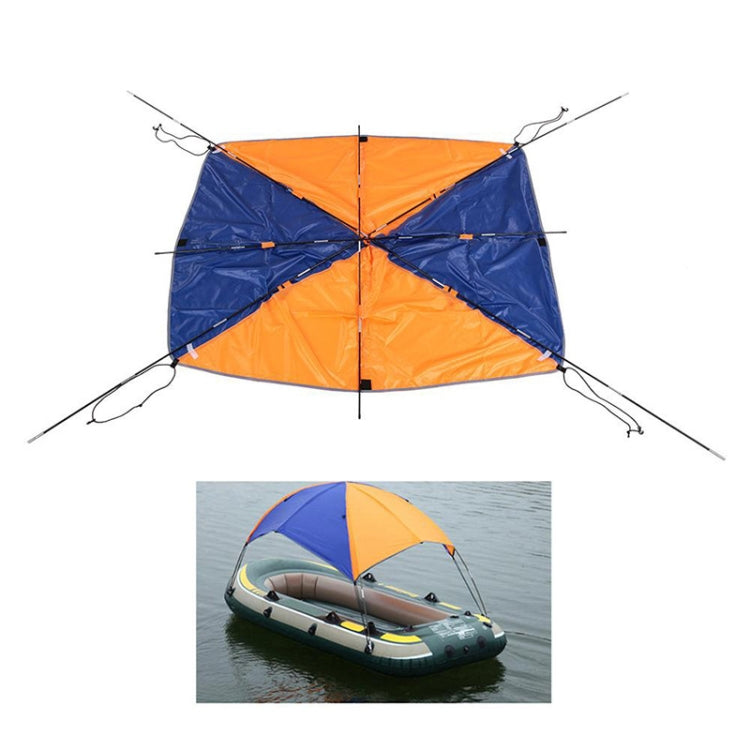68349 Folding Awning Canoe Rubber Inflatable Boat Parasol Tent for 3 Person, Boat is not Included