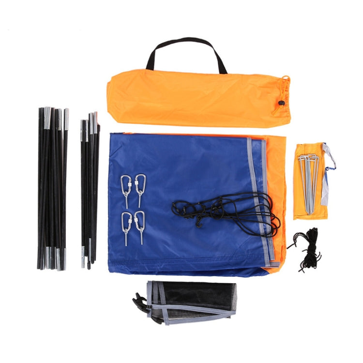 68349 Folding Awning Canoe Rubber Inflatable Boat Parasol Tent for 3 Person, Boat is not Included