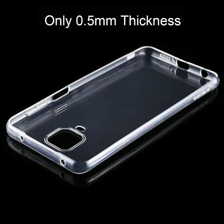 0.5mm Ultrathin Transparent TPU Soft Protective Case, For Xiaomi Redmi Note 9 Pro