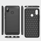 Brushed Texture Carbon Fiber Shockproof TPU Case for Xiaomi Mi Max 3