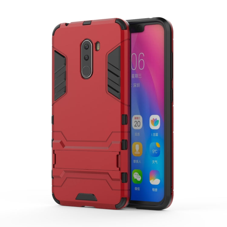 Shockproof PC + TPU Case for Xiaomi Pocophone F1, with Holder