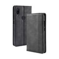 Magnetic Buckle Retro Texture Horizontal Flip Leather Case for Xiaomi Mi Play, with Holder & Card Slots & Wallet