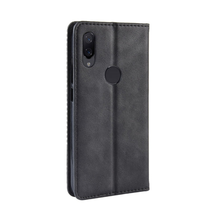 Magnetic Buckle Retro Texture Horizontal Flip Leather Case for Xiaomi Mi Play, with Holder & Card Slots & Wallet