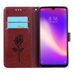 Rose Embossed Horizontal Flip PU Leather Case for Xiaomi Redmi 7, with Holder & Card Slots & Wallet