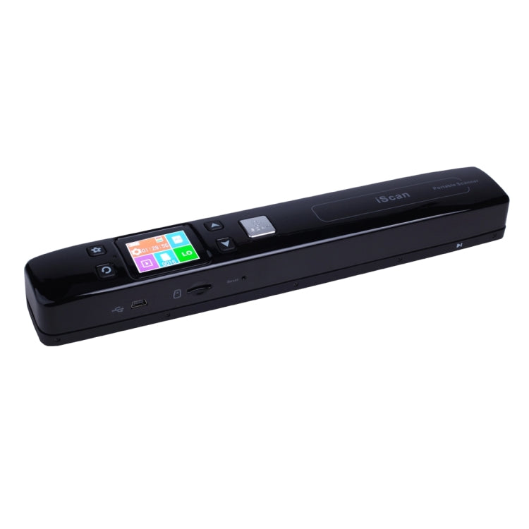 iScan02 Double Roller Mobile Document Portable Handheld Scanner with LED Display, Support 1050DPI / 600DPI / 300DPI / PDF / JPG / TF