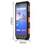 5.5 inch Android 10 IP65 Handheld Industrial Data Terminal Barcode Scanner, Style: RFID UHF + NFC HF + 2D Head