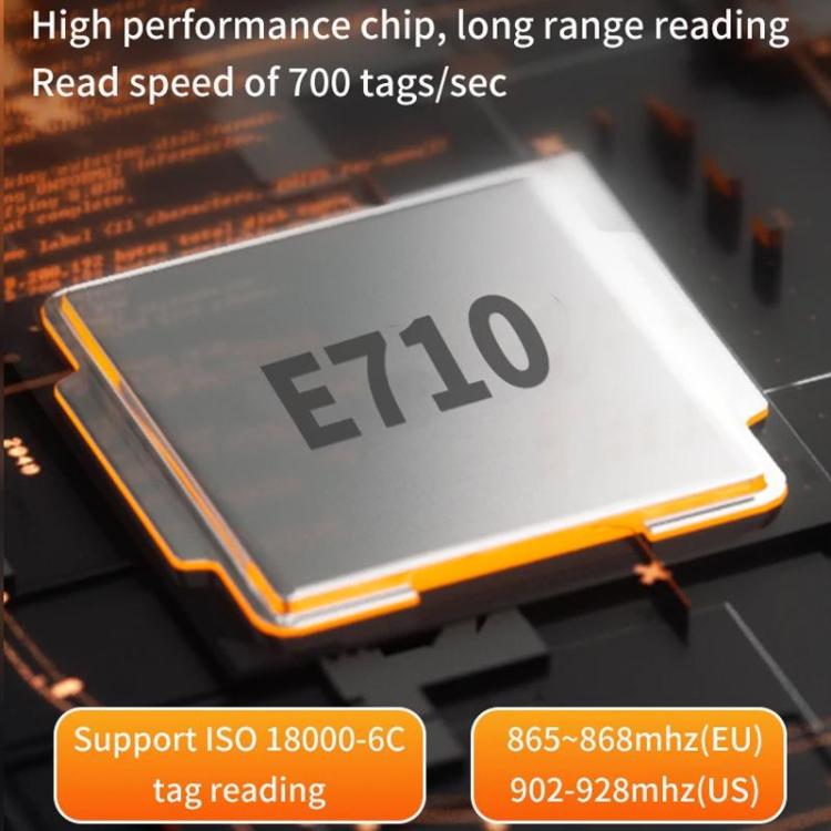 Long Range RFID UHF Portable Handheld Bluetooth Reader, Style: Standard + 2D Head, Standard + 2D Head, Standard + 2D Head, Standard + 2D Head — UK Plug
