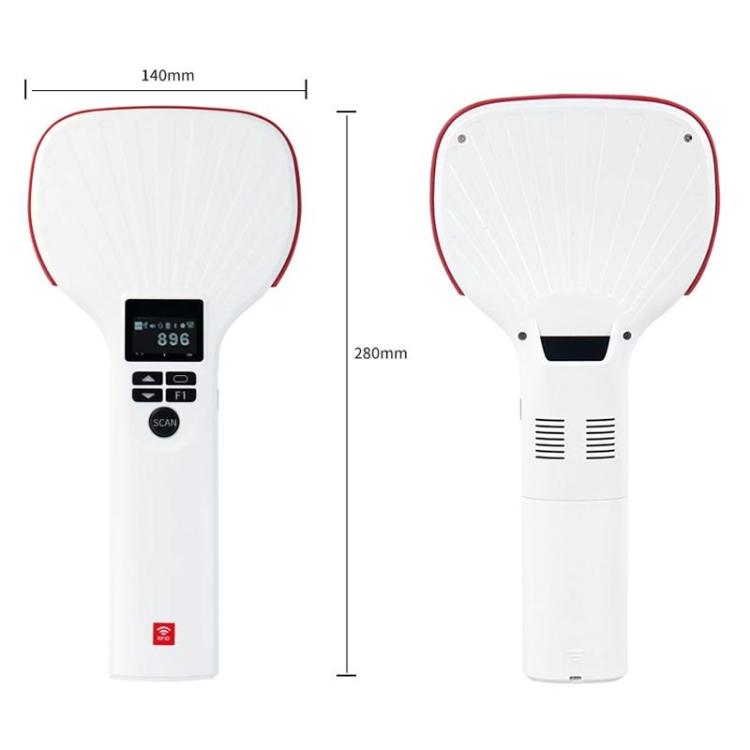 E710 Chip Long Range RFID UHF Portable Handheld Bluetooth Reader, Style: Enhanced + 2D Head, Enhanced + 2D Head, Enhanced + 2D Head, Enhanced + 2D Head