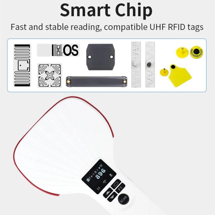 E710 Chip Long Range RFID UHF Portable Handheld Bluetooth Reader, Style: Enhanced + 2D Head, Enhanced + 2D Head, Enhanced + 2D Head, Enhanced + 2D Head