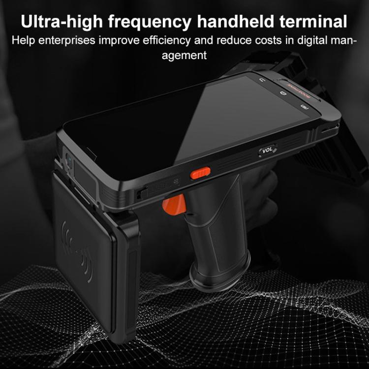 RFID UHF Handheld Intelligent Terminal PDA Scanner 915M Reader, Style: Standard Version + QR Code Scanning
