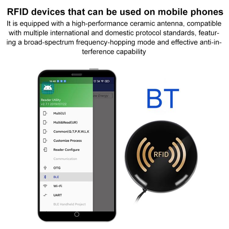UHF RFID Handheld Portable Tag Bluetooth Reader