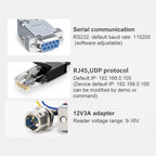 UHF RFID Long Range 9dBi Integrated Reader with E710 Chip, Style: Add Power Over Ethernet