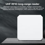 UHF RFID Long Range Integrated Reader with Built-in 9dBi Antenna, Style: Standard — UK Plug