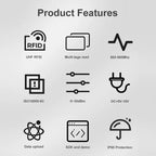 UHF Middle Range RFID Integrated Reader Identification Distance 0-5m, Style: Standard
