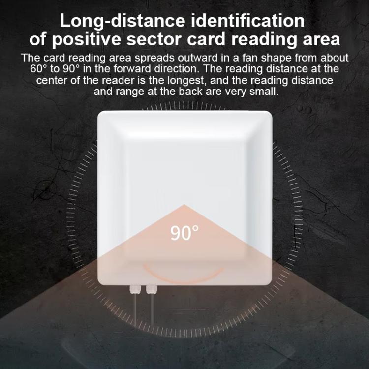 UHF Middle Range RFID Integrated Reader Identification Distance 0-5m, Style: Standard