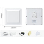 UHF Electronic Tag Identification RFID Reader / Writer 7dbi Antenna Integrated Reader, Style: RS232 Port — UK Plug
