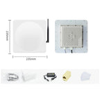 Industrial UHF RFID Long Range Integrated Reader Built-in 9dBi Antenna, Style: with WiFi Communication — US Plug