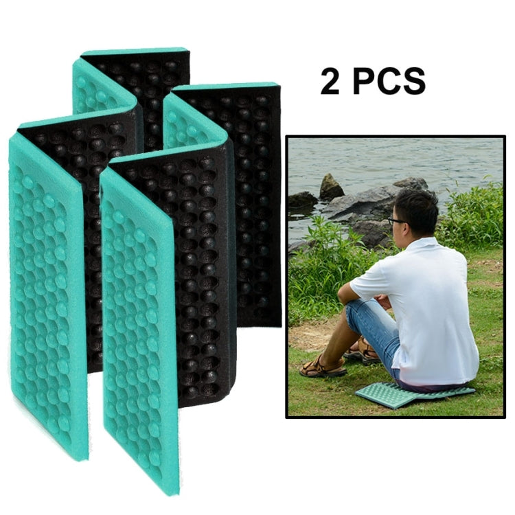 2 PCS Portable Folding Cellular Massage Cushion Outdoors Damp Proof Picnic Seat Mats EVA Pad