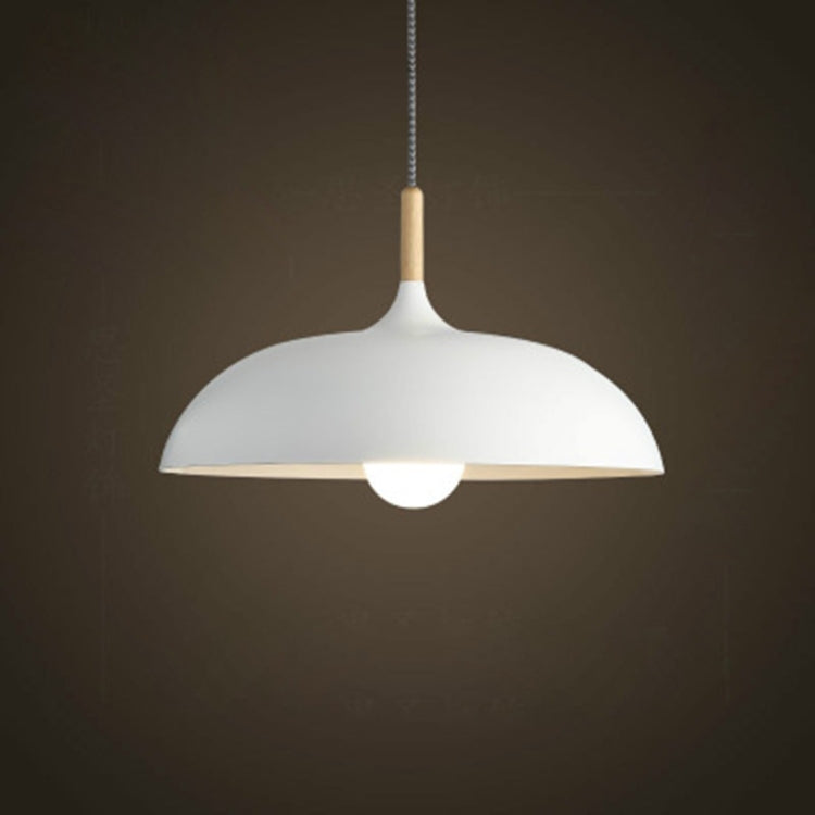 40W 35cm Minimalist Creative Personality Semi-circular Lid Chandelier Wrought Iron Single-head Restaurant Living Room Hotel Lamps — view 7