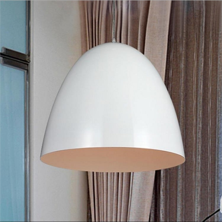 Modern Minimalist Cafe Simple Living Room Bedroom Restaurant Bar Engineering Commercial Lamps, Diameter: 25cm — White