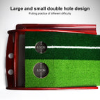 PGM 3m Golf Solid Wood Putter Trainer Practice Set Training Mat