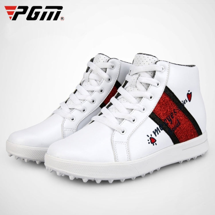 PGM Golf High-top Increased Microfiber Leather Sneakers for Women — view 10