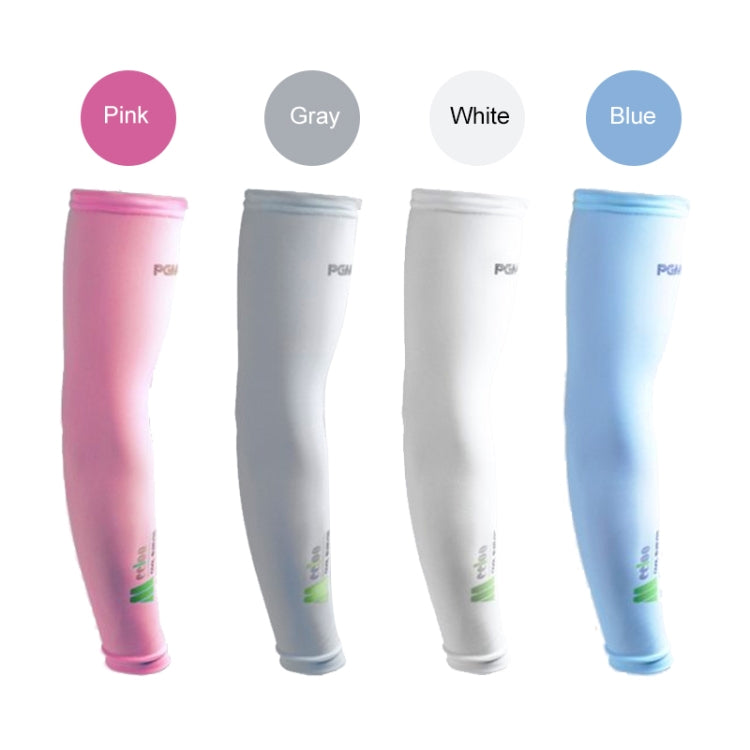 PGM Golf Ice Silk Sunscreen Sleeve for Men and Women (Color:Pink Size:XXL)