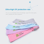 PGM Golf Ice Silk Sunscreen Sleeve for Men and Women (Color:Pink Size:XXL)
