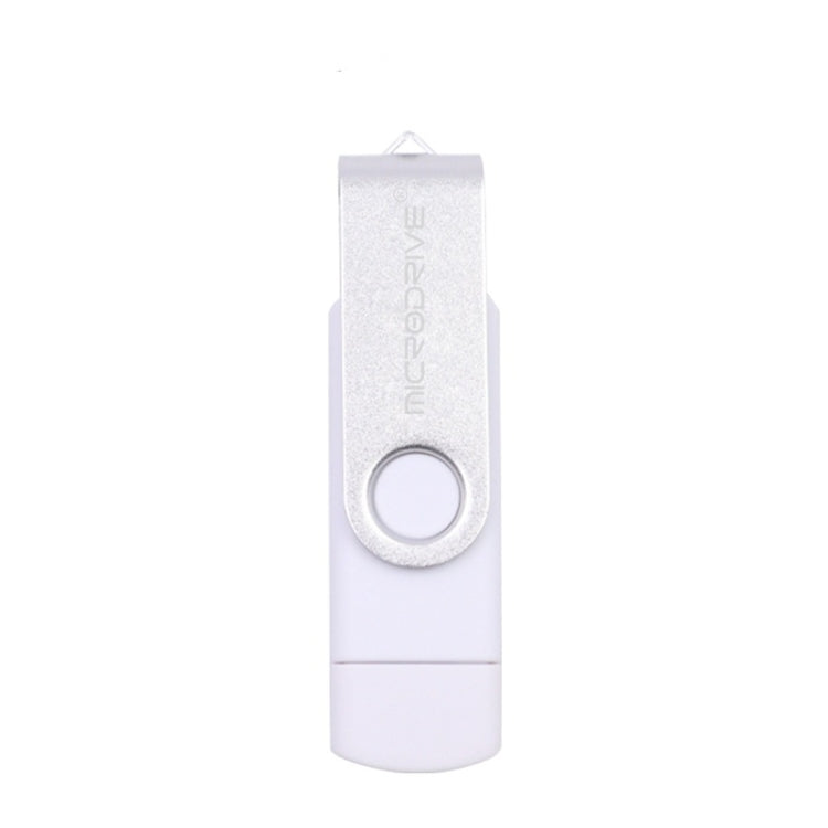 MicroDrive 32GB USB 2.0 Mobile Computer Dual-use Rotating OTG Metal U Disk