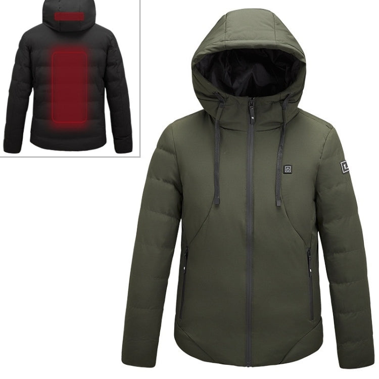 Men and Women Intelligent Constant Temperature USB Heating Hooded Cotton Clothing Warm Jacket — view 16