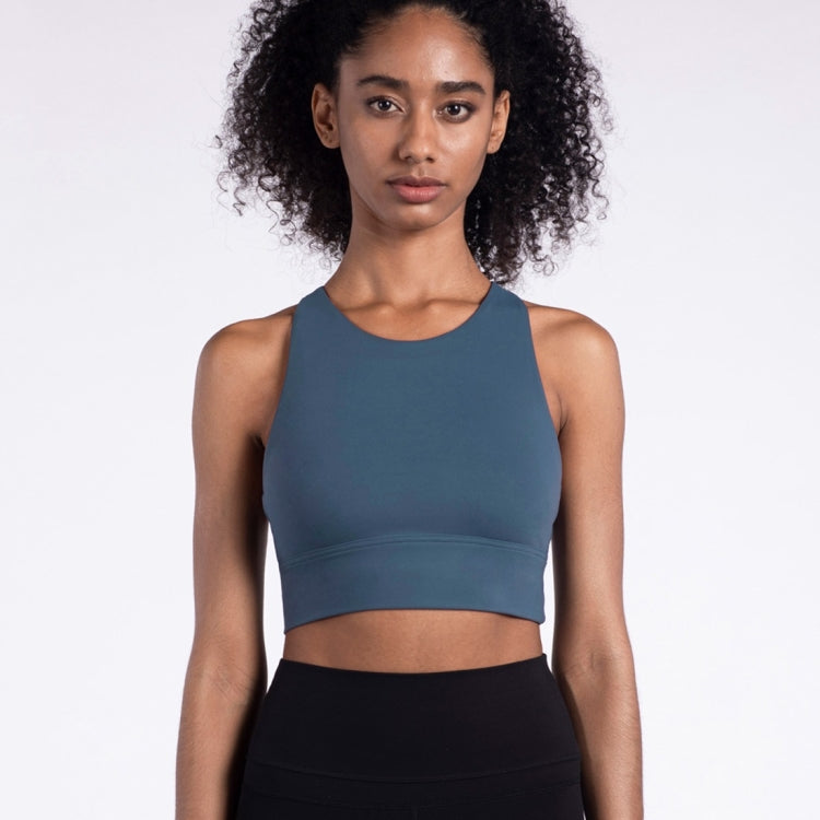 Shockproof Sports Underwear, Eiffel Small High Neck Yoga Bra (Color:Mulberry Size:XL), S, M, L, XL — view 16