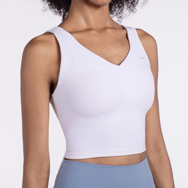 Fashionable Back Gathering Shockproof Yoga Sports Vest (Color:Dark Green Size:XL) — view 10