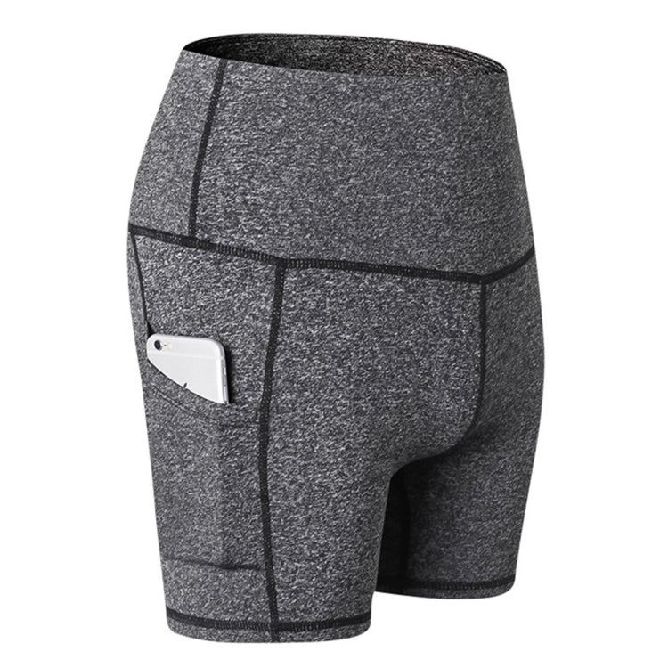 Running Training Tight Quick Drying Elastic High Waist Yoga Three Part Belt Pocket (Color:Grey Size:XXL), S, M, L, XL, XXL — view 23