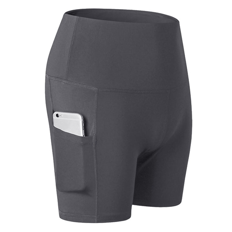 Running Training Tight Quick Drying Elastic High Waist Yoga Three Part Belt Pocket (Color:Grey Size:XXL), S, M, L, XL, XXL — view 33