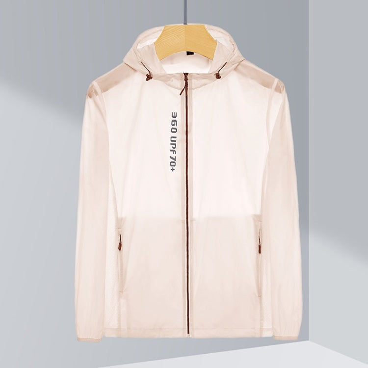 Ladys Outdoor UV Proof Breathable Lightweight UPF 70+ Couples Sun Proof Clothes (Color:Brown Size:XXXL)