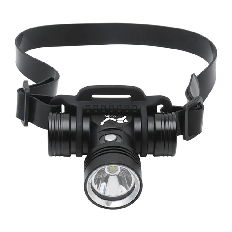 60m Underwater Photography Video Fill-up Headlight Diving Flashlight with Battery Display Function
