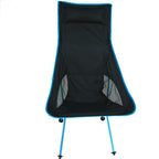 Outdoor Portable Folding Camping Chair Light Fishing Beach Chair Aviation Aluminum Alloy Backrest Recliner