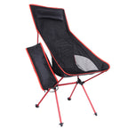 Outdoor Portable Folding Camping Chair Light Fishing Beach Chair Aviation Aluminum Alloy Backrest Recliner