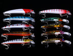 HENGJIA Set056 56 PCS Sequin Set Metal Sequins False Bait Fresh Sea Bass Fishing Bait Set, Length: 3 to 10cm, Boxed