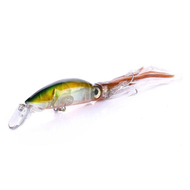 HENGJIA JIZ002 10cm/16.6g 8 PCS Big Octopus Squid Shaped Hard Baits Long Shot Fishing Lures Tackle Baits Fit Sea Fishing and Freshwater Fishing, Bagged