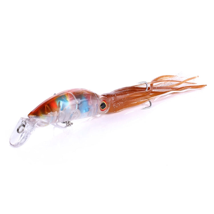HENGJIA JIZ002 10cm/16.6g 8 PCS Big Octopus Squid Shaped Hard Baits Long Shot Fishing Lures Tackle Baits Fit Sea Fishing and Freshwater Fishing, Boxed