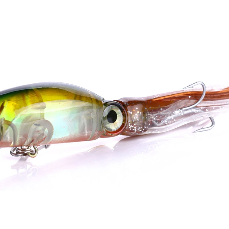 HENGJIA JIZ002 10cm/16.6g 8 PCS Big Octopus Squid Shaped Hard Baits Long Shot Fishing Lures Tackle Baits Fit Sea Fishing and Freshwater Fishing, Boxed