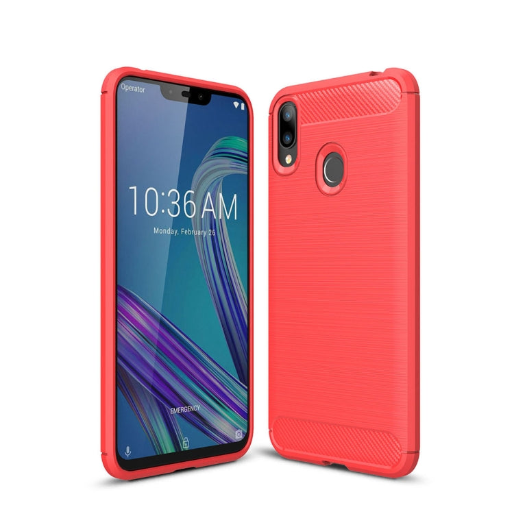Brushed Texture Carbon Fiber Shockproof TPU Case for ASUS ZenFone Max (M2), ASUS ZenFone Max (M2)